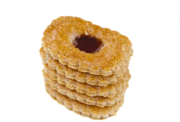 Вкусные печенья изолированы — стоковое фото