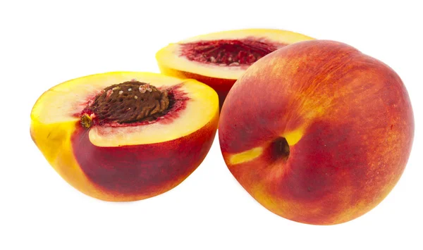 Juicy peach isolated — Stock Photo, Image