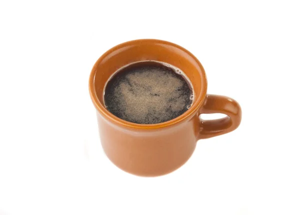 Taza de café marrón aislado — Foto de Stock