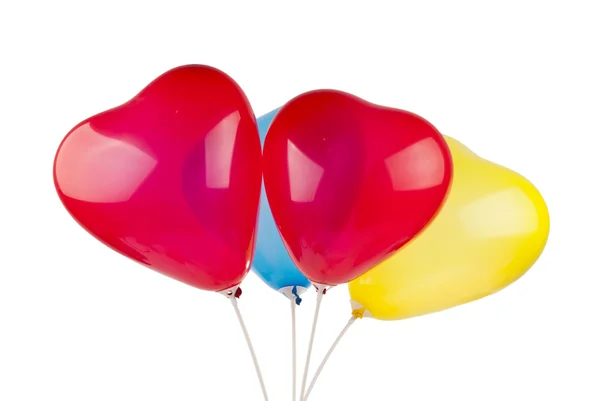 Herzballons isoliert — Stockfoto