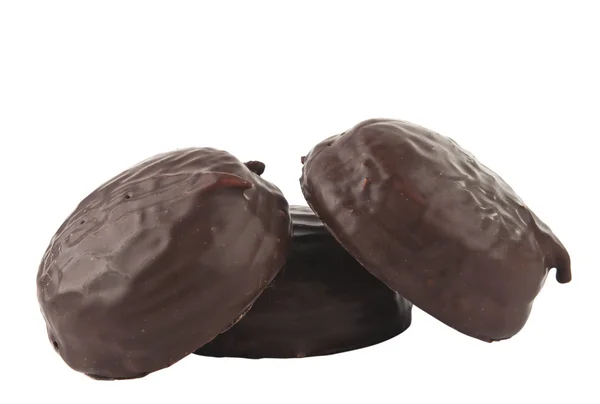Guimauves au chocolat isolé — Photo