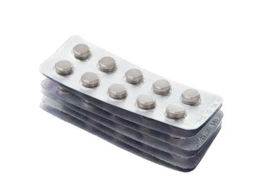 İzole edilmiş ilaç paketleri