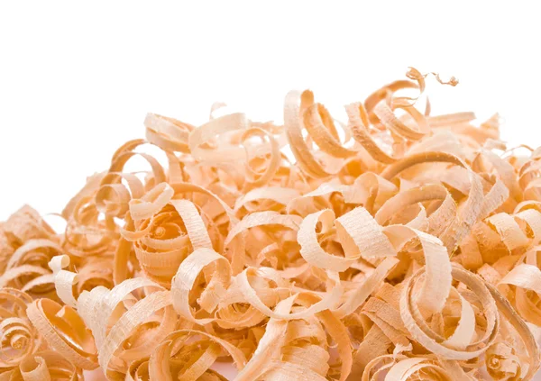 Wood chips isolated — Stock Photo, Image