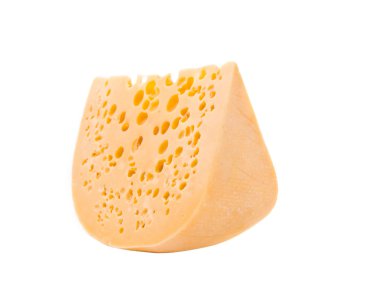 büyük bir parça peynir izole