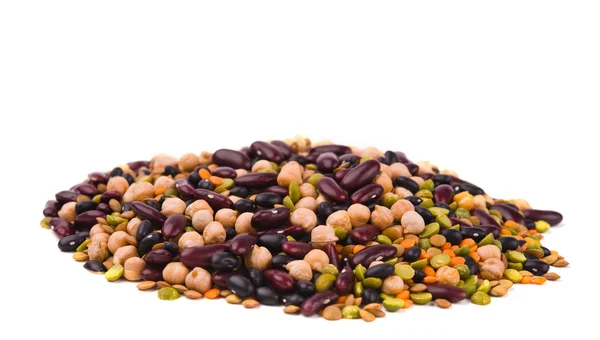 Frijoles, lentejas, guisantes y garbanzos — Foto de Stock