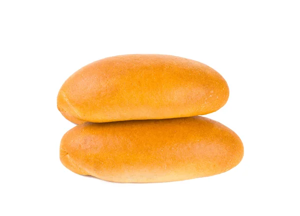 Broodje voor hotdog geïsoleerd — Stockfoto