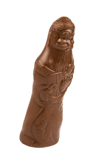 Chocolate Santa Claus aislado —  Fotos de Stock