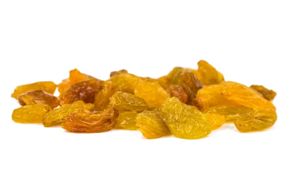 Yellow raisins isolated — Stock Photo, Image