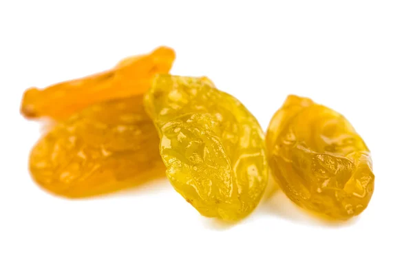 Yellow raisins isolated — Stock Photo, Image