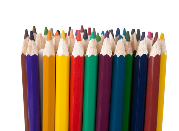 color pencils isolated