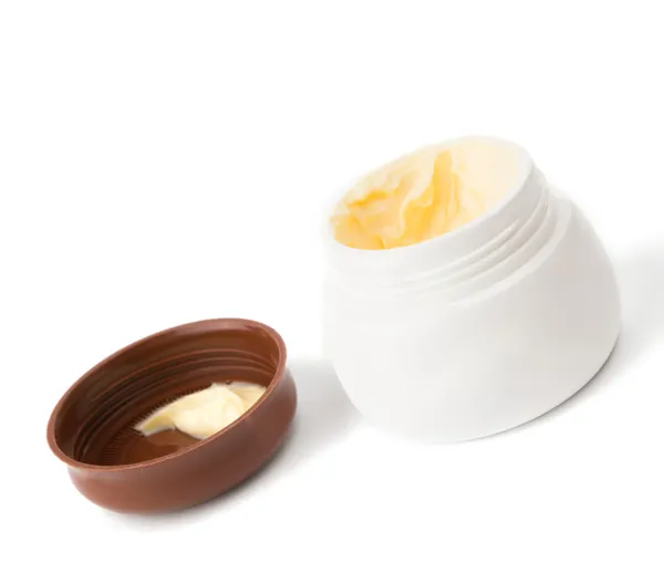 Crema cosmetica in contenitore — Foto Stock