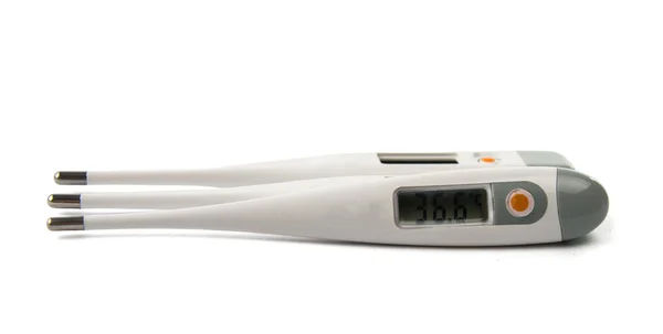 Termometr elektroniczny na białym tle — Zdjęcie stockowe