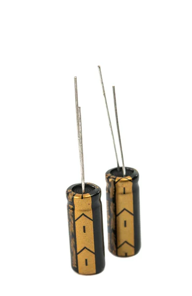 Capacitors isolated — Stock Photo, Image