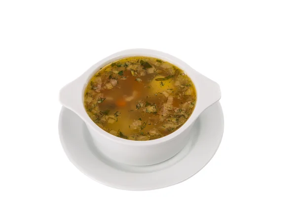 Soup isolated — Stock Photo, Image