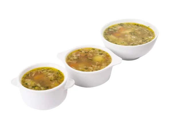 Soup isolated — Stock Photo, Image