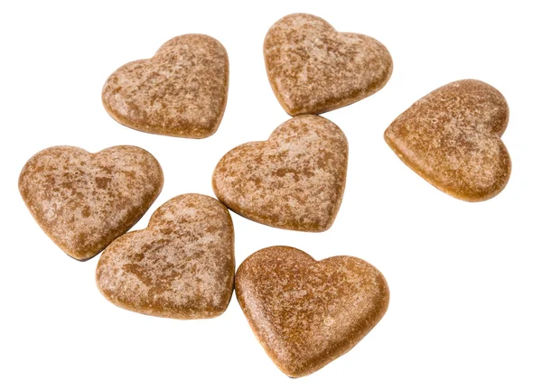 Galletas de corazón aisladas —  Fotos de Stock