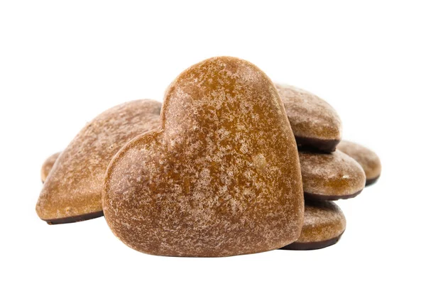 Heart cookies isolated — Stock Photo, Image
