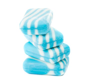 Yeni mavi sabun bar.