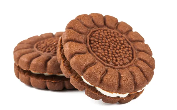 Chocolate cream cookies — Stock Photo, Image