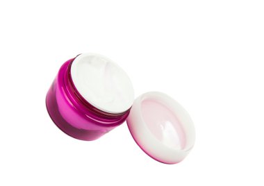 izole yüz kremi kavanoz