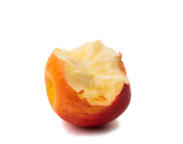 Rot gebissener Apfel — Stockfoto