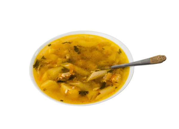 Soup isolated — Stock Photo, Image