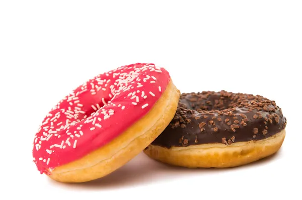 Donuts mit Sahnehäubchen — Stockfoto