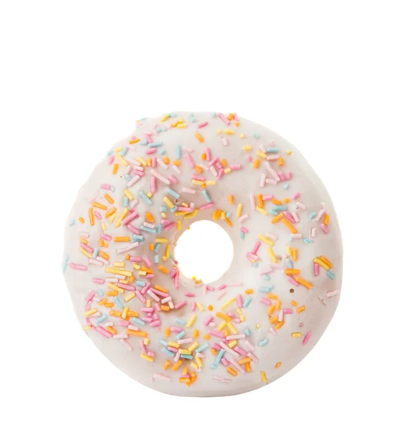 Donuts mit Zuckerguss isoliert — Stockfoto