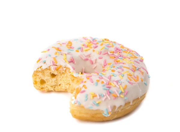 Bitten donut isolated — Stock Photo, Image