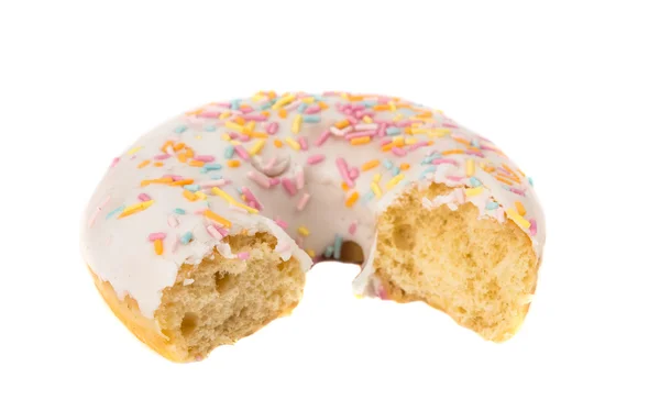 Bitten donut isolated — Stock Photo, Image