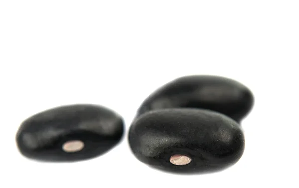 Small black beans isolated — Stock Photo, Image