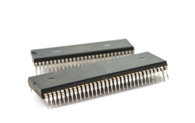 electronic chips isolated clipart