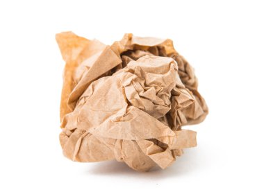 buruşuk kağıt topu