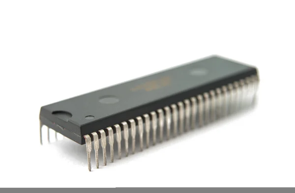 Elektroniska chips isolerade — Stockfoto