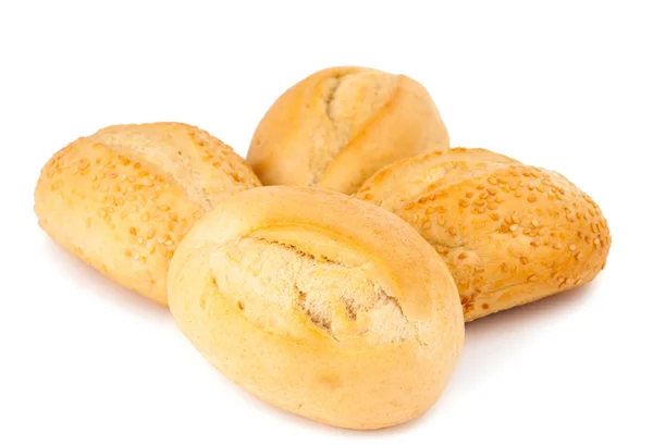 Fransız ekmeği izole rulo — Stok fotoğraf