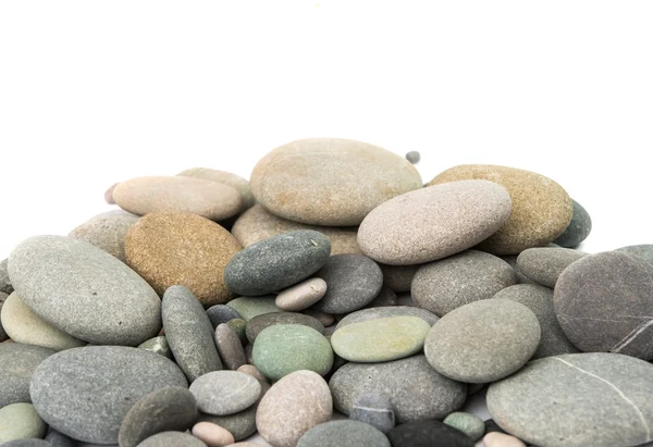 Pebbles isolated — Stock Photo, Image