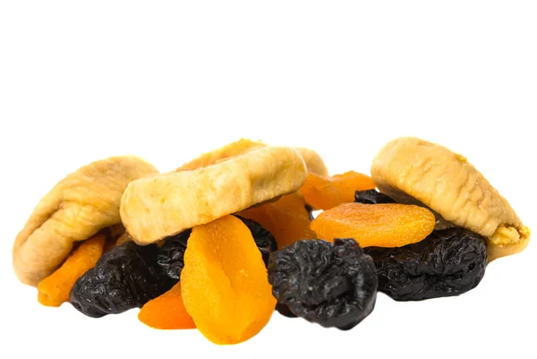 Prunes, figs, dried apricots — Stock Photo, Image