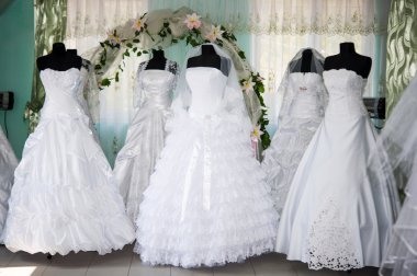 wedding dresses clipart