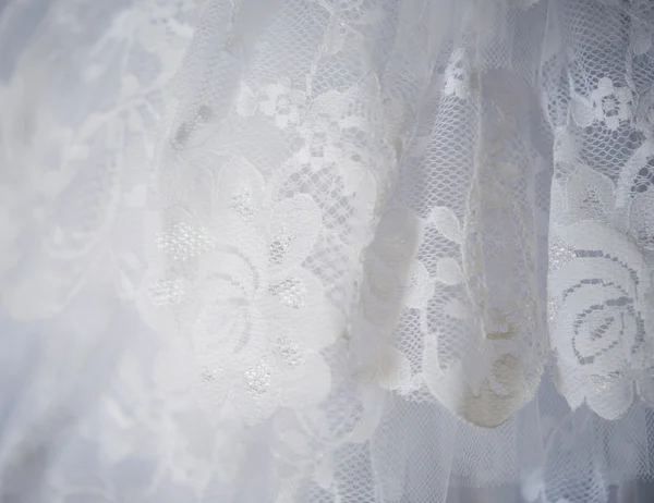 Textura del vestido de novia — Foto de Stock