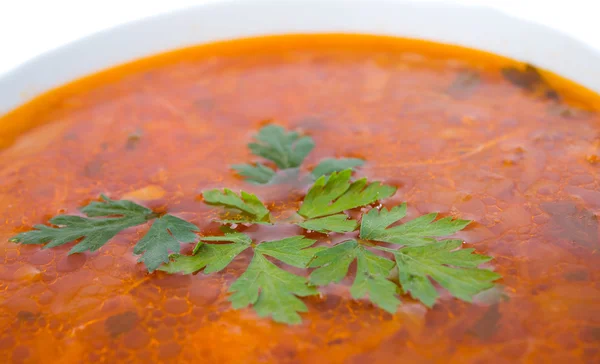 Plato de sopa aislado —  Fotos de Stock