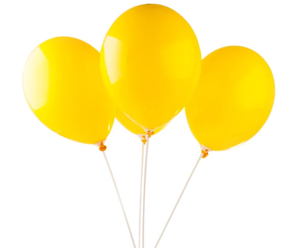 Balões amarelos — Fotografia de Stock