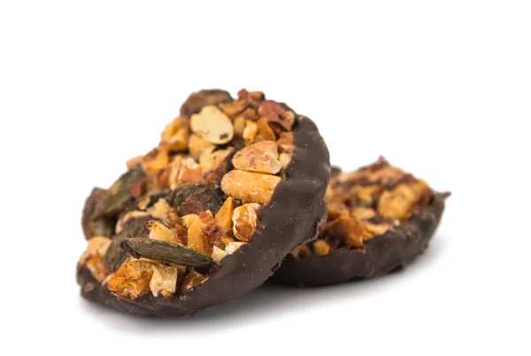 Nutty dessert in chocolate — Stock Photo, Image