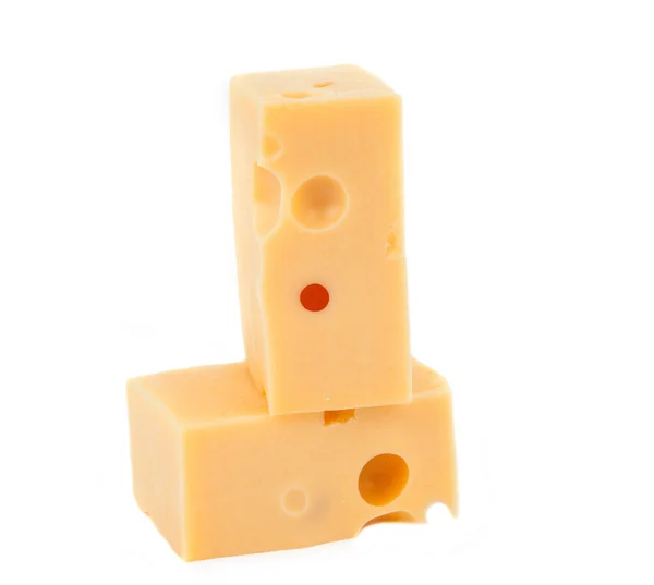 Απομονωμένο κομμάτι τυριού — Φωτογραφία Αρχείου