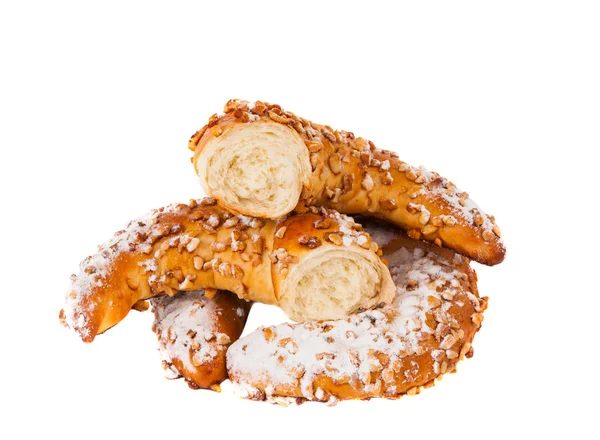 Gebackene Bagels isoliert — Stockfoto