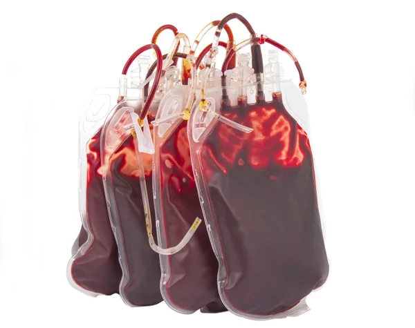 Bag of blood isolated — Stock Photo, Image