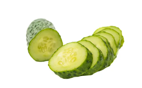 Cucumber slice isolated — Stock Photo, Image