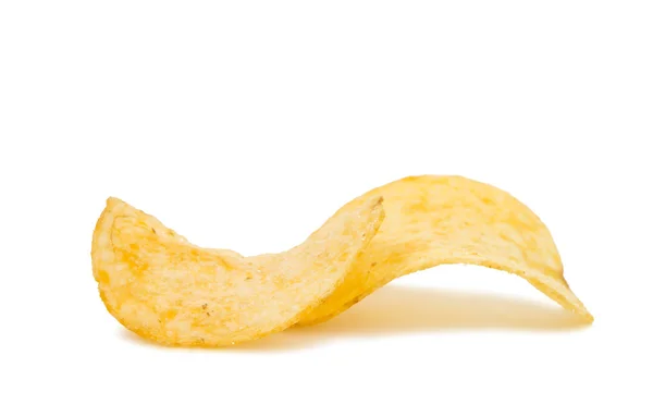 Potatischips isolerade — Stockfoto