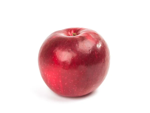 Roter reifer Apfel isoliert — Stockfoto