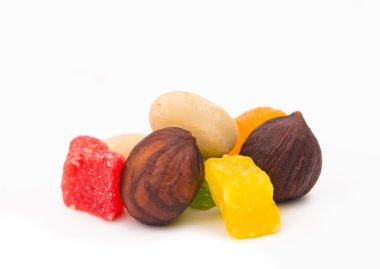 izole meyve şekerlenmiş