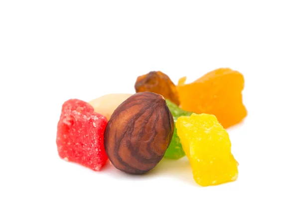 分離された砂糖漬けの果物 — ストック写真